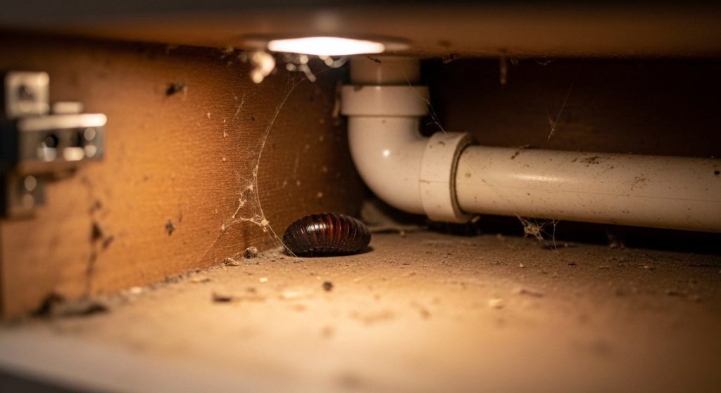Do Roaches Lay Eggs: Cockroach egg case showing signs of roach reproduction indoors