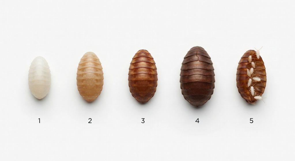 Cockroach Egg Development Stages: Ootheca to Nymph