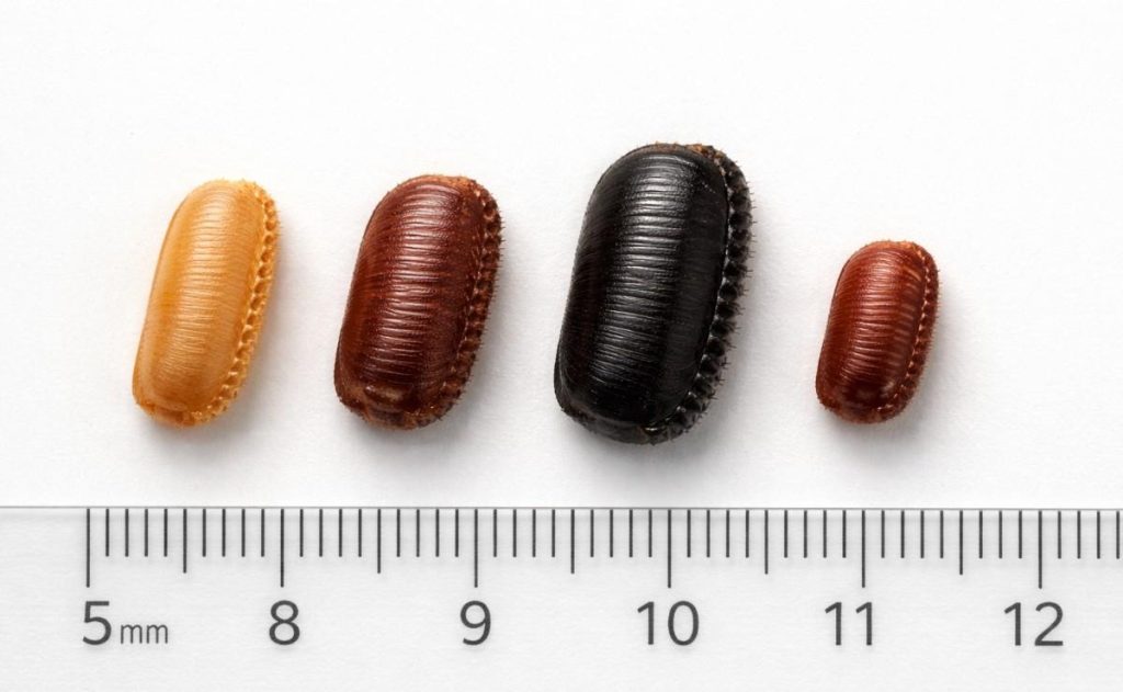Brown-Banded Cockroach Eggs (Supella longipalpa)