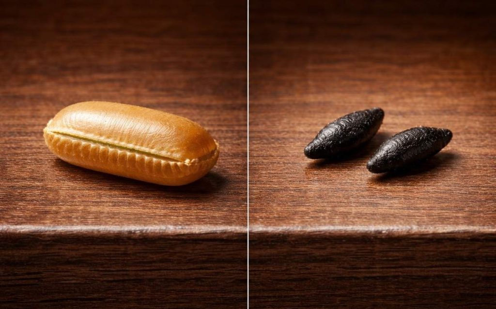 Cockroach Eggs vs. Mouse Droppings