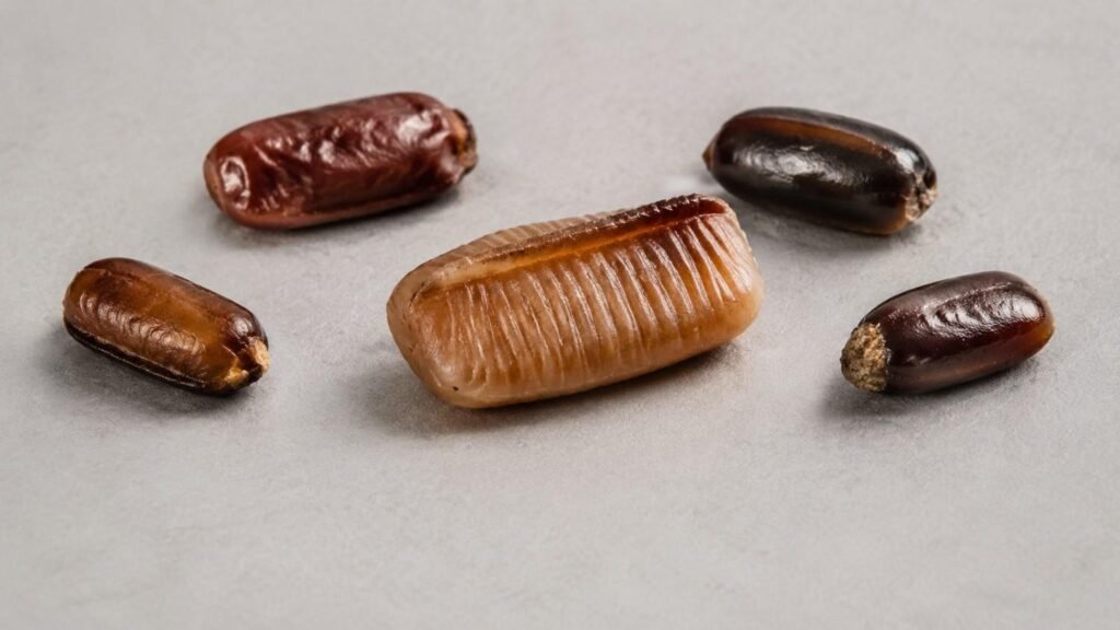 Comparison of cockroach egg cases showing different egg counts across common cockroach species